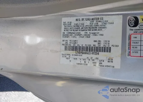 2010 Ford Mustang V6/V6 Premium from USA, damaged, VIN 1ZVBP8AN4A5149204